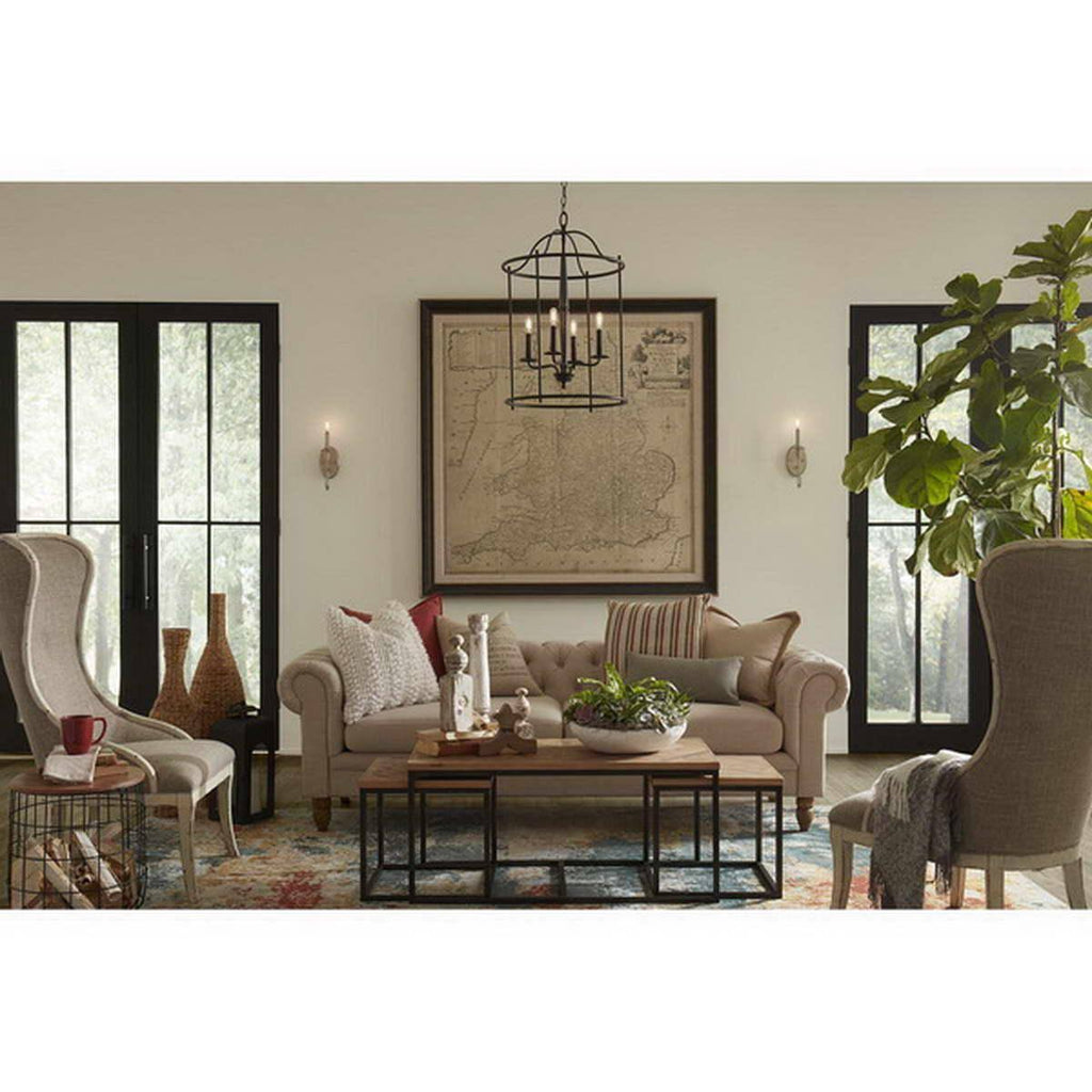 Four-Light Black Medium Foyer U9948
