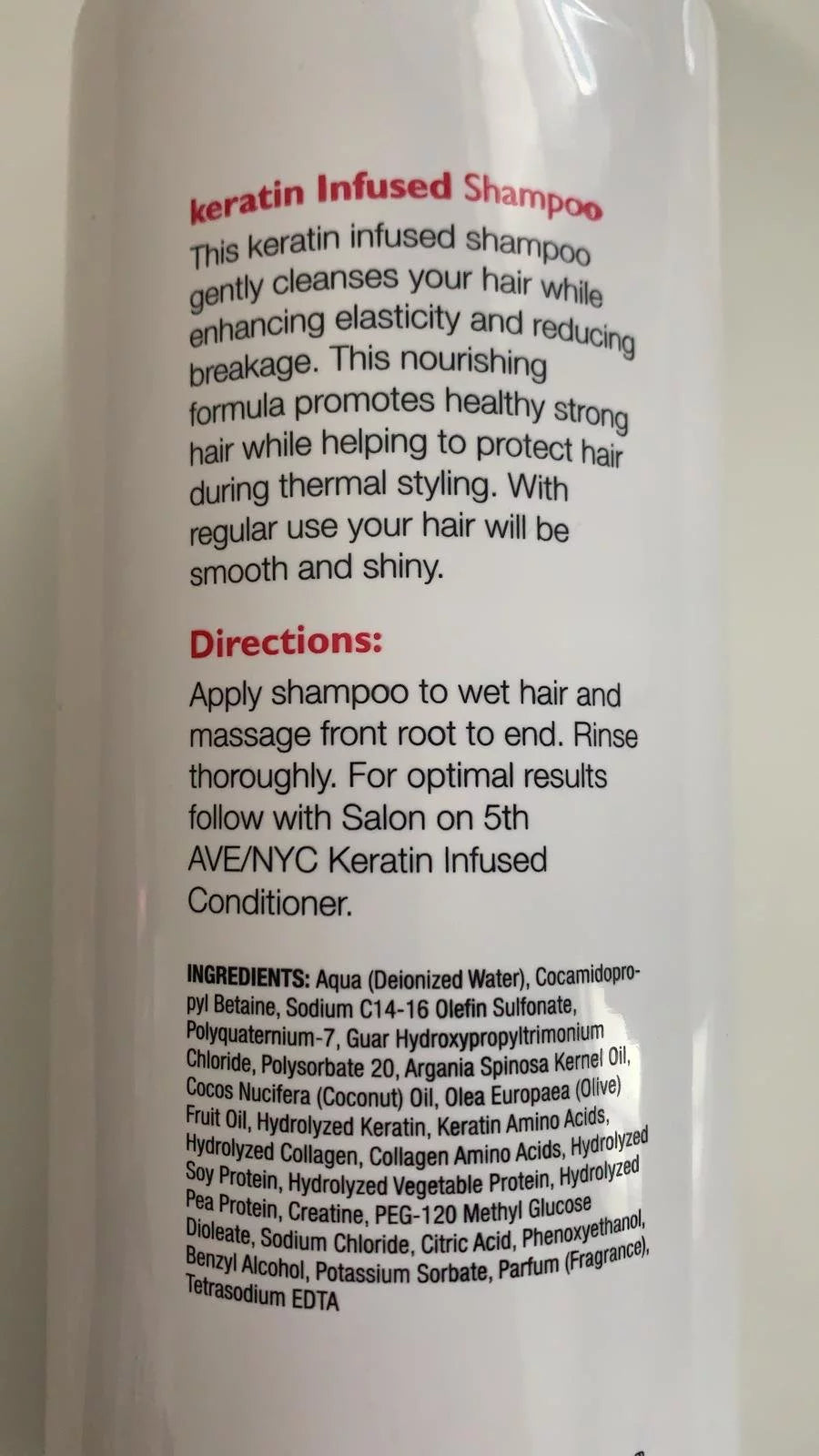 Keratin Infused Shampoo 32 fl.oz D22437