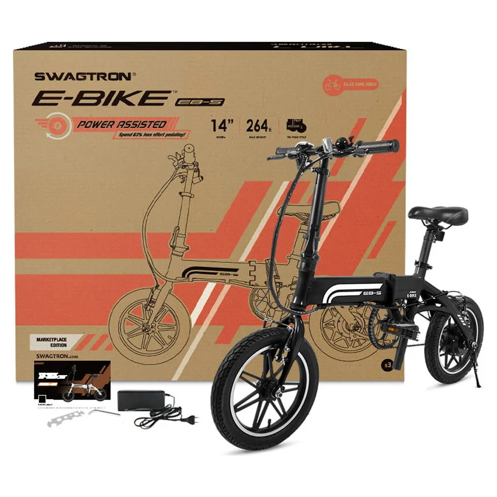 Lightweight Folding Electric Bike 14" 36V 250W with Pedals V627