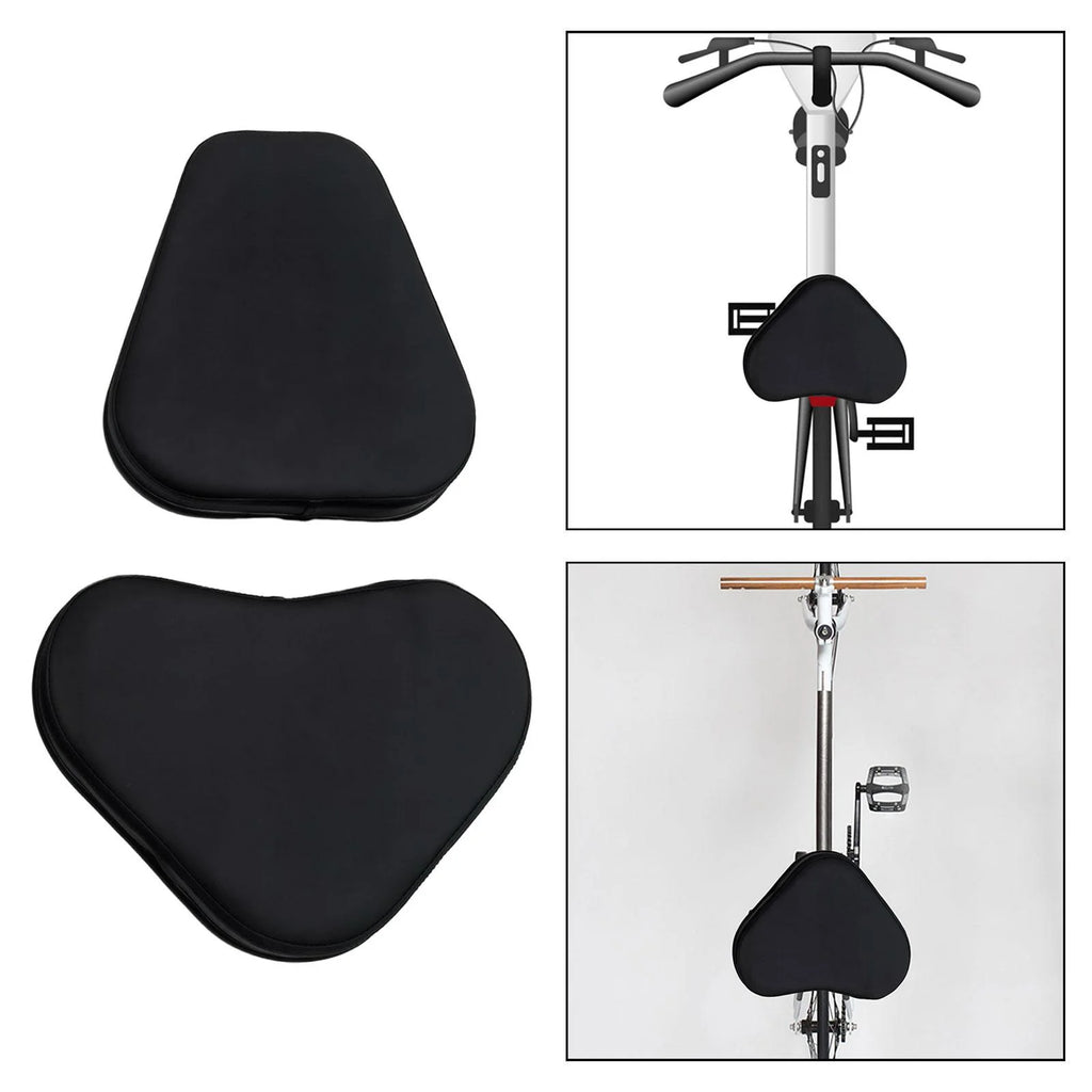 Black Exercise Bike Saddle Cover with Back Support N910133