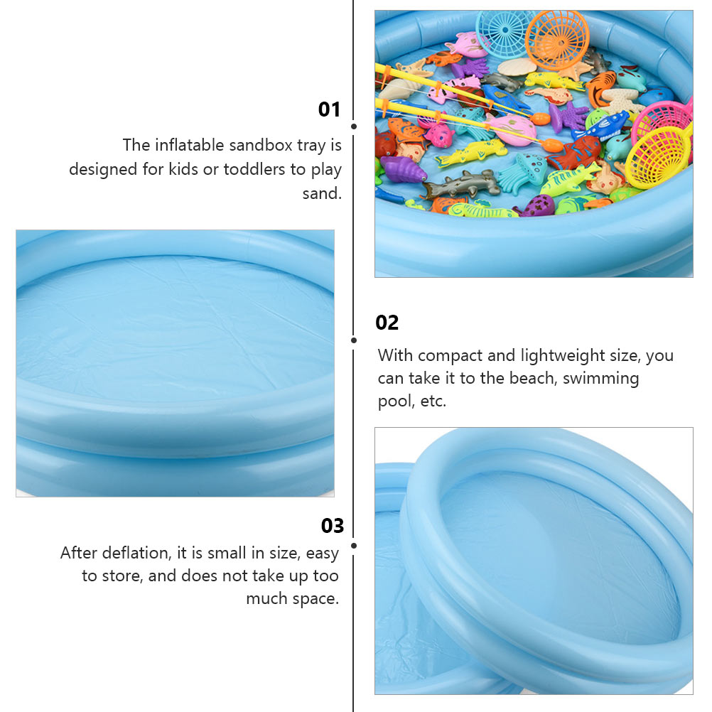 2Pcs Portable Inflatable Pool Plastic Sand Boxes O2048