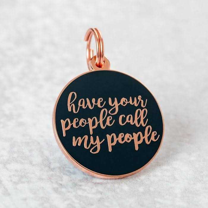 Rose Gold Pet ID Tag O645
