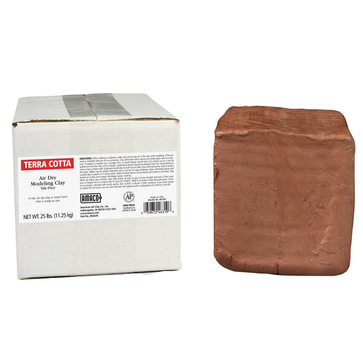 Air Dry Clay Terra Cotta 25 lb J532
