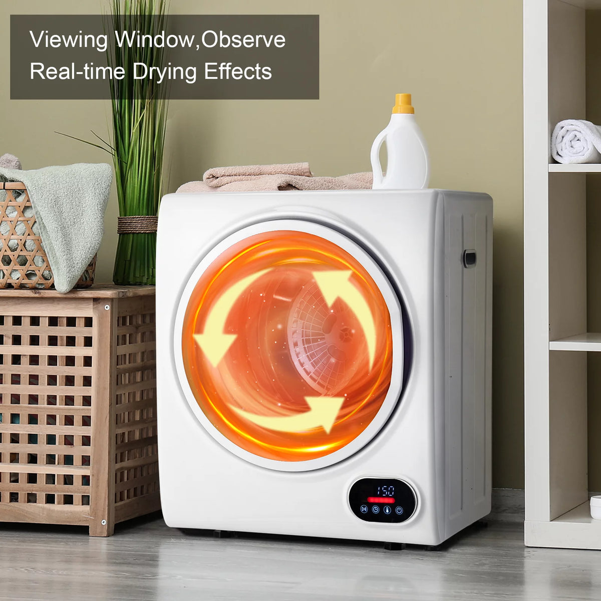 1.5 cu. ft. Compact Electric Dryer, White G834714