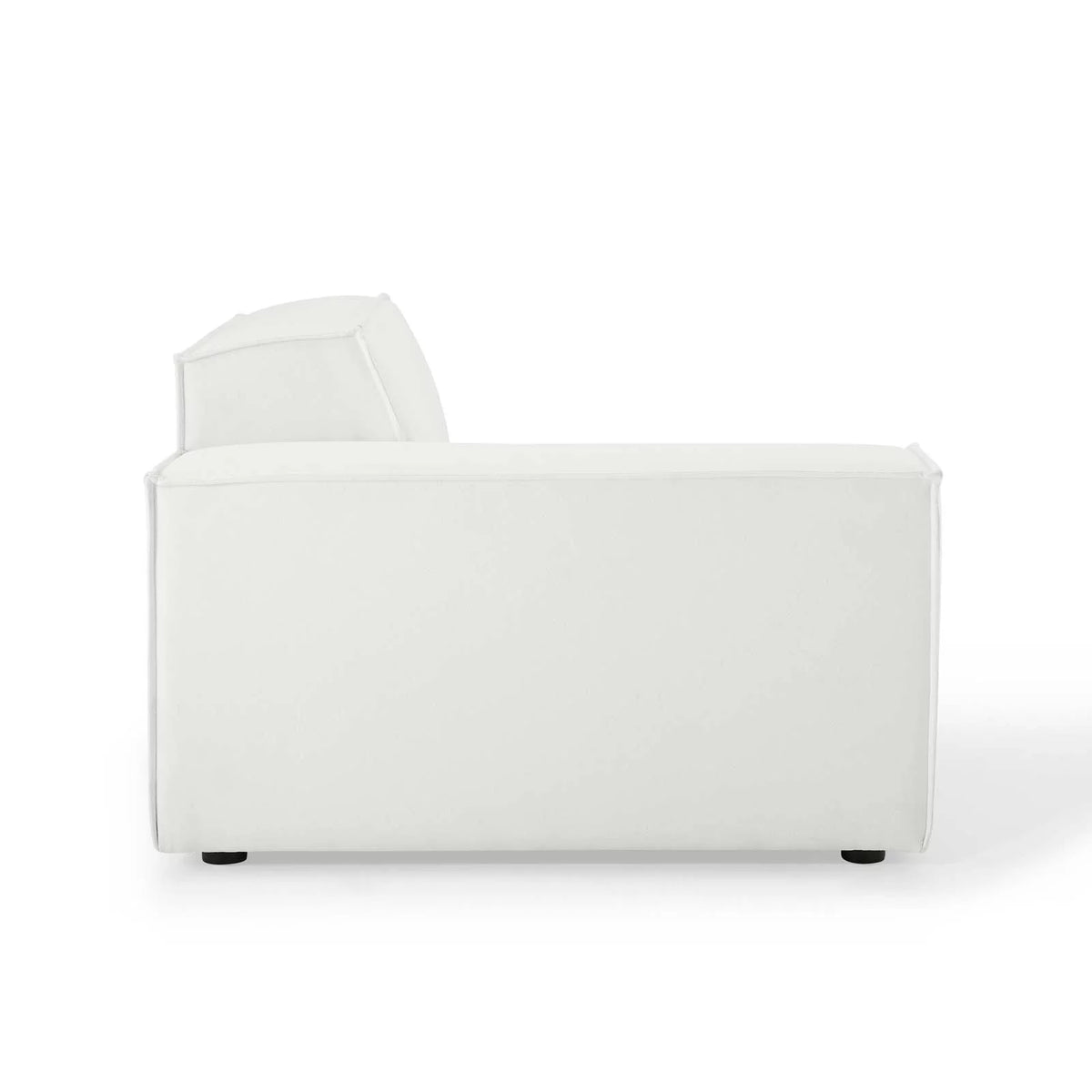 White 6-Piece Fabric Sectional Sofa Z721