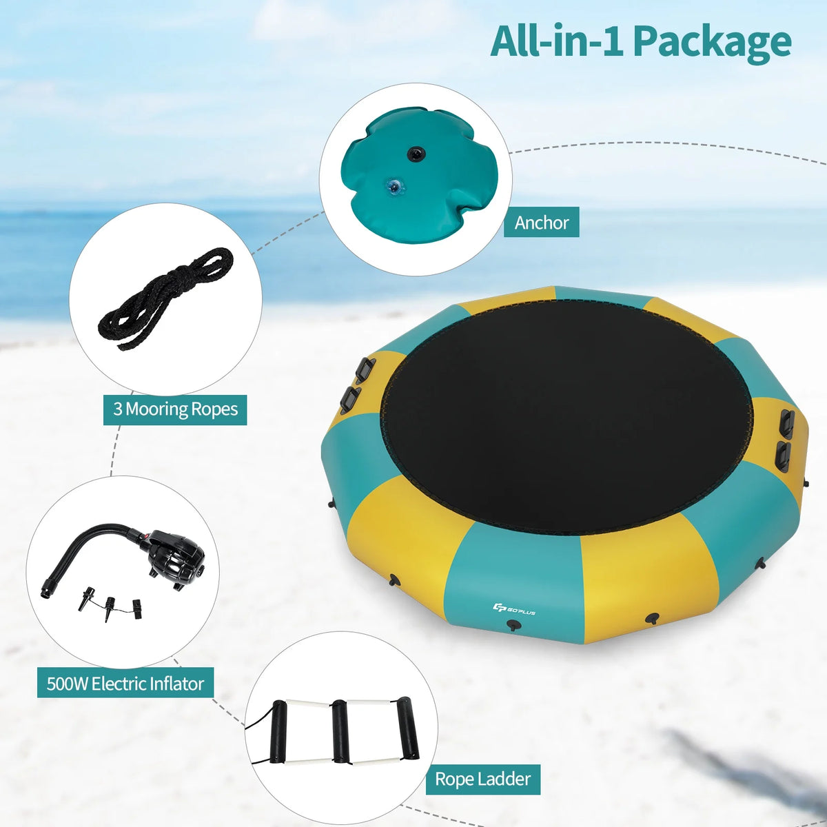 12FT Inflatable Water Trampoline W8138