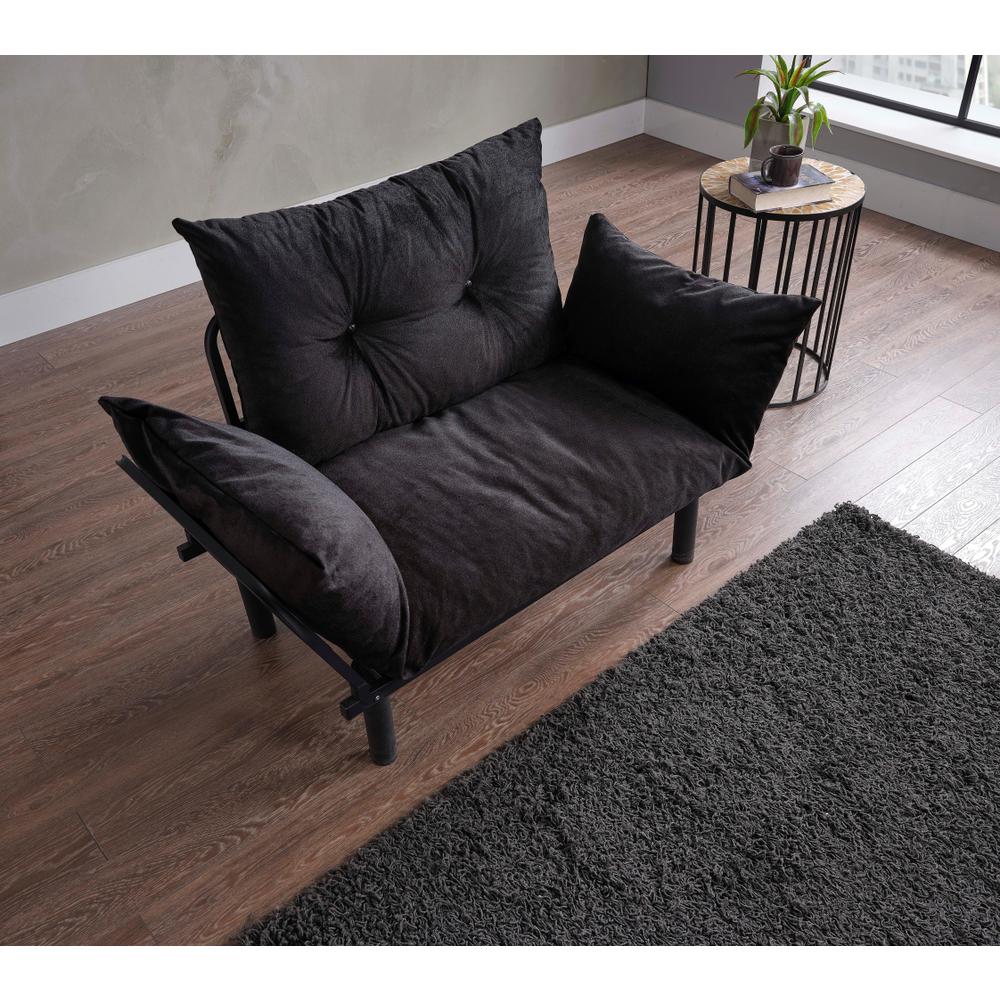 Black Loveseat W73542