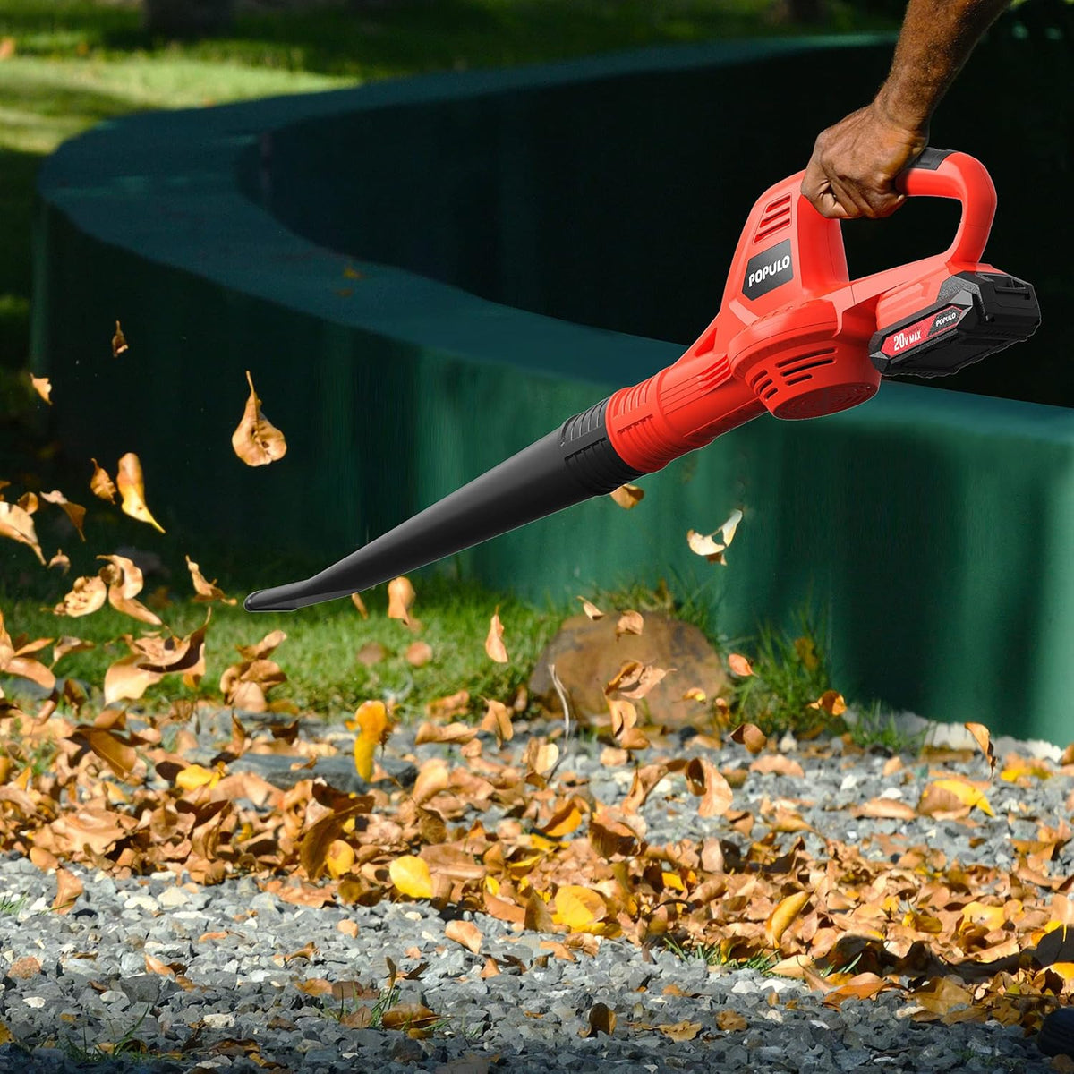 20V Cordless Leaf Blower with 2.0Ah Battery and Fast Charger D735860