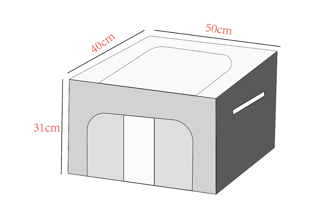 Clear Window Foldable Stackable Storage Bag with Steel Frame G64786
