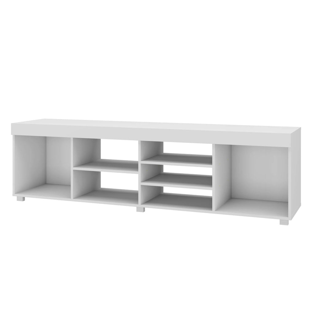 White TV Stand up to 65" Manufactured Wood D4258