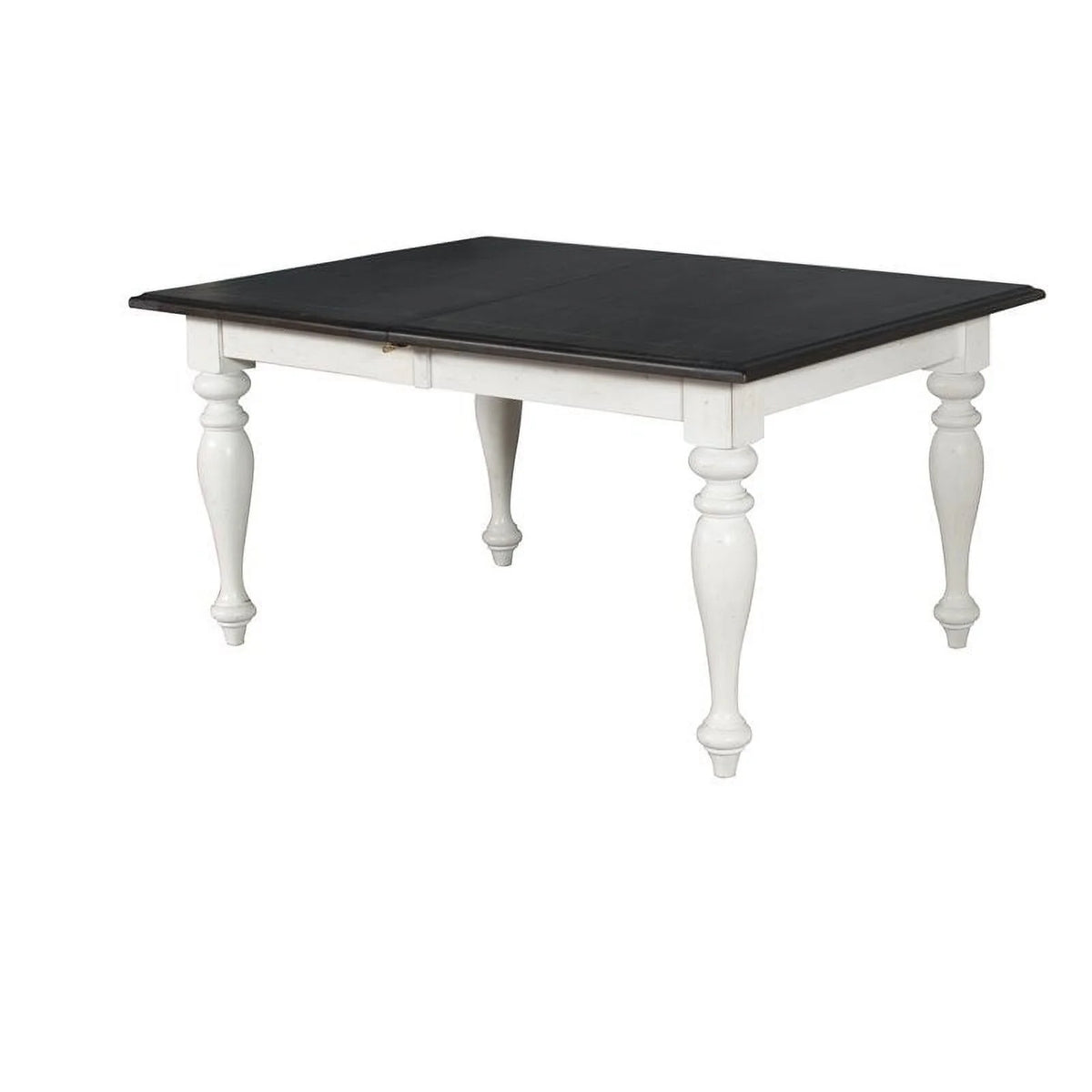 84" Extension Dining Table in White and Dark Brown C80229