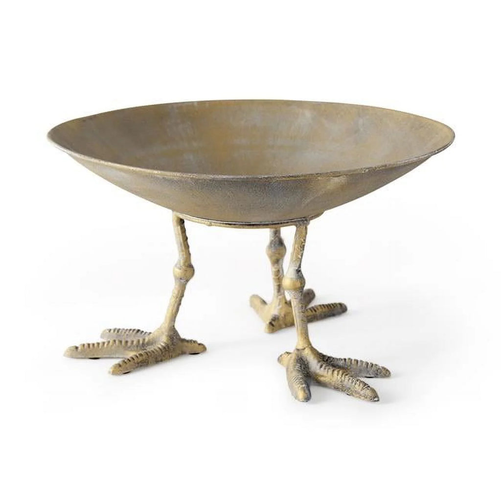 Antiqued Gold Webbed Feet Centerpiece Bowl R4494