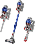 Cordless Stick Vacuum Cleaner with 380W 26Kpa Suction, 4 in 1 Lightweight, 180 Foldable Tube, 2200mAh Battery K726