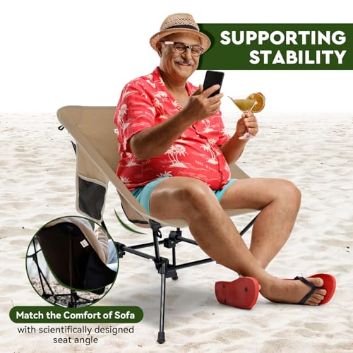 Lightweight Khaki Camping Chair O1846