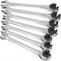 Flexible Head Ratchet Wrench 8-14mm Steel Pack of 2 G3502