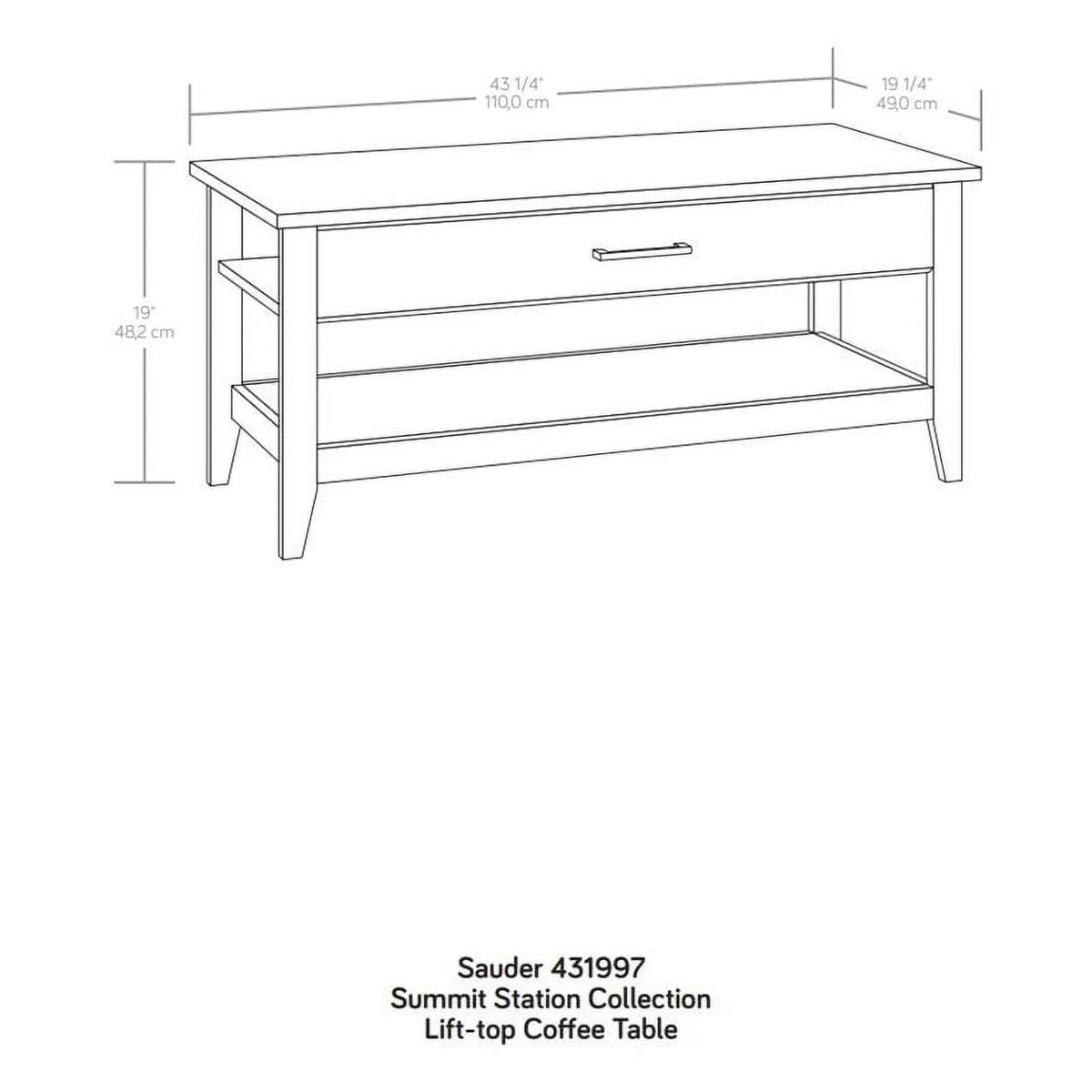 Engineered Wood Lift-Top Coffee Table X76868