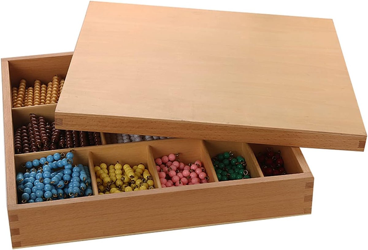Montessori Math Materials Bead Decanomial with Box Q4132