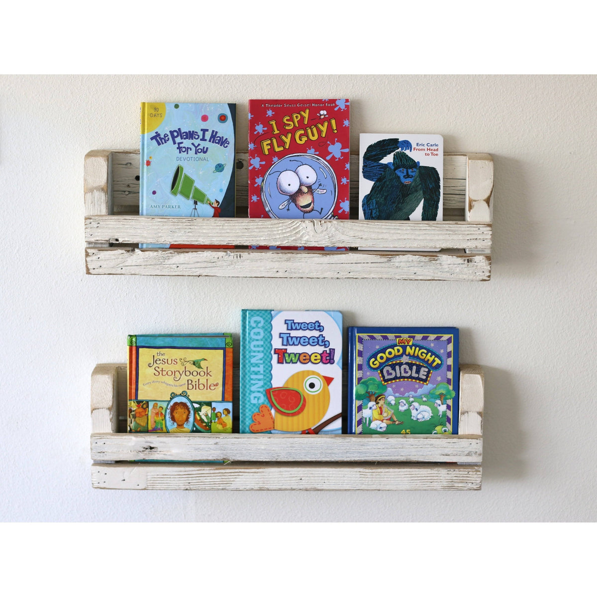 Black Slatted Shelves Set of 2 D251