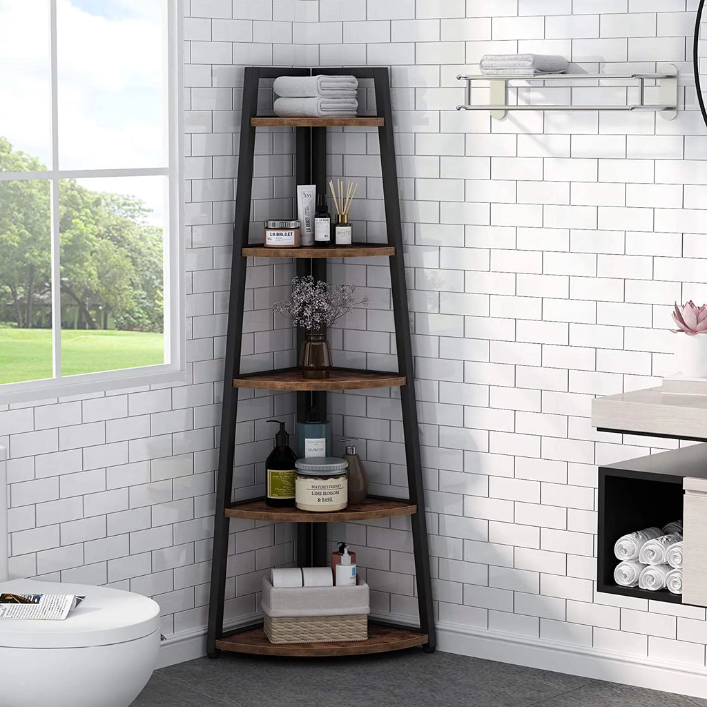 70 inch 5 Tier Corner Bookshelf F50030