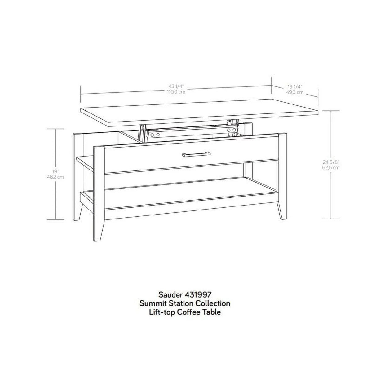 Engineered Wood Lift-Top Coffee Table X76868