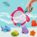 Color Changing Floating Baby Bath Toys with Mermaid Net Y5434