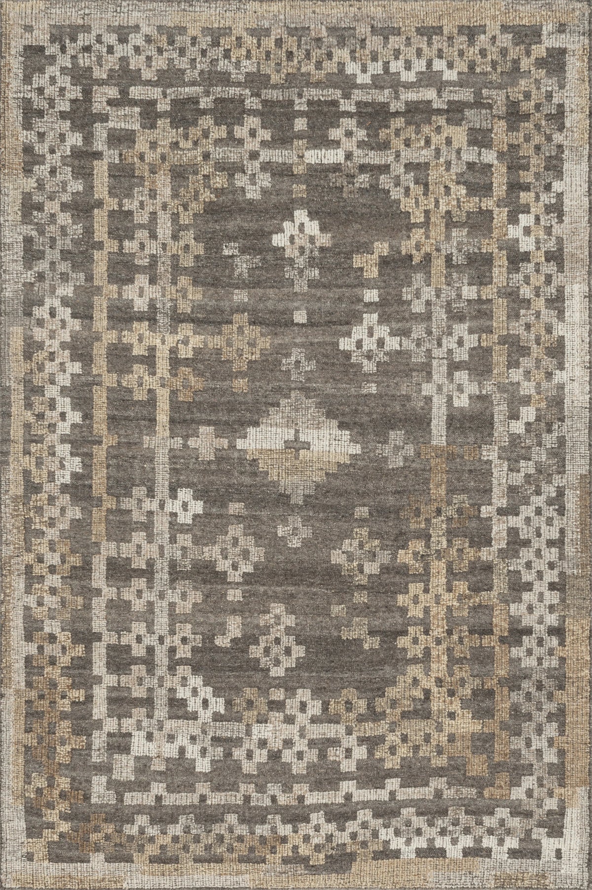 Charcoal Taupe Rug K8584