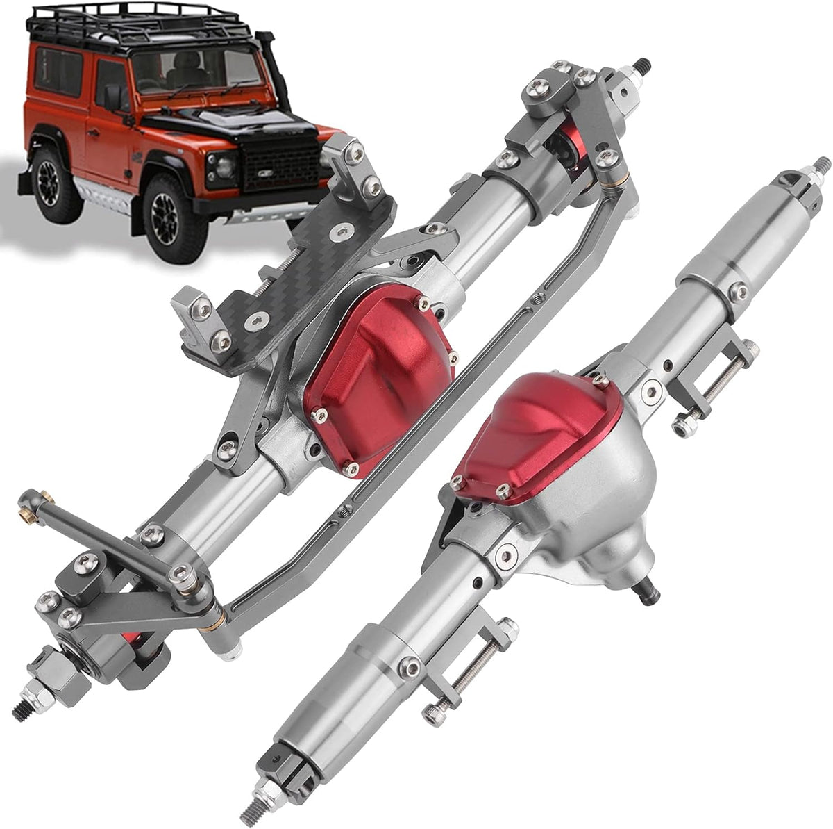 Aluminium Alloy Front and Rear Axle for 1/10 Climbing Car M180888