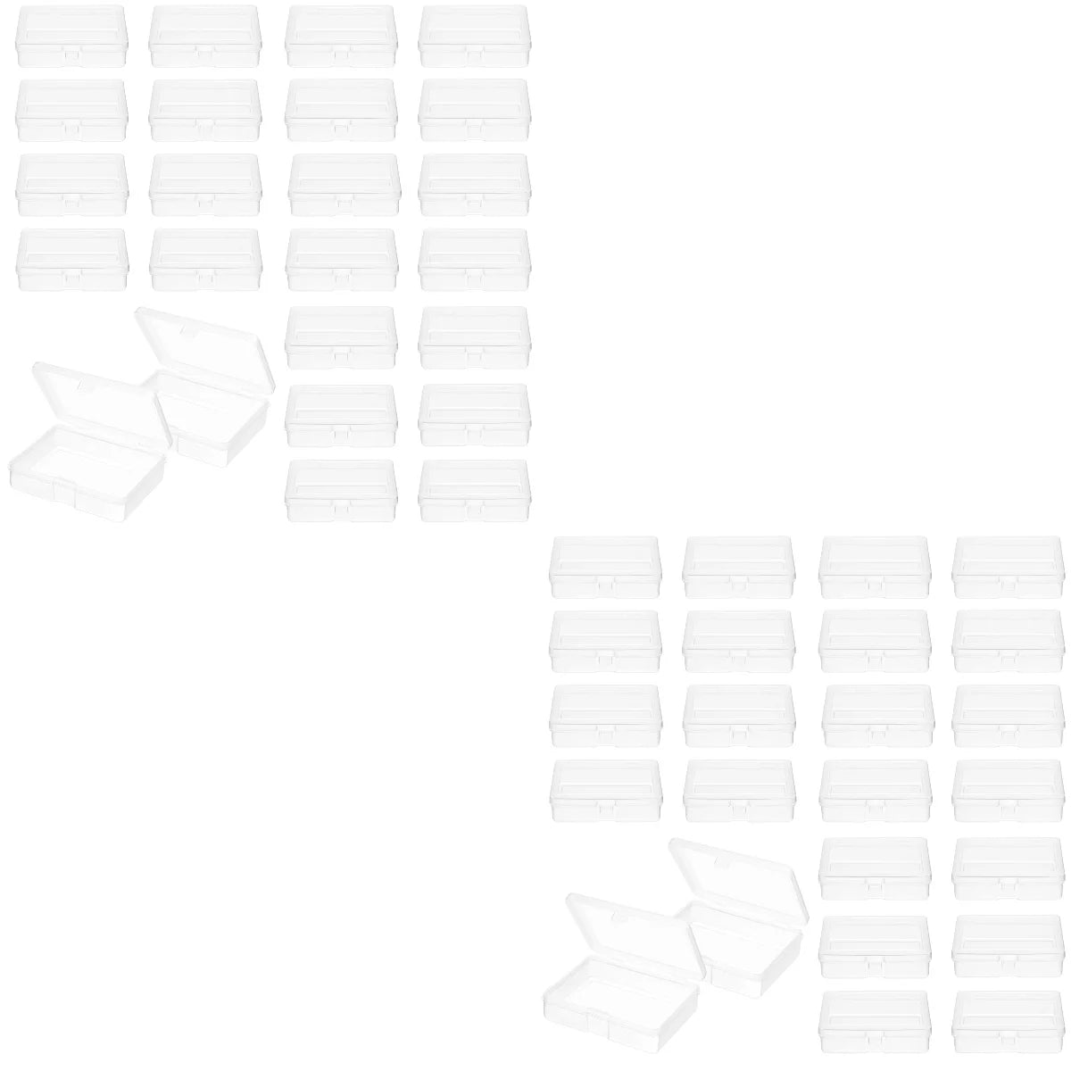 48 Pcs Clear Plastic Storage Boxes E1765