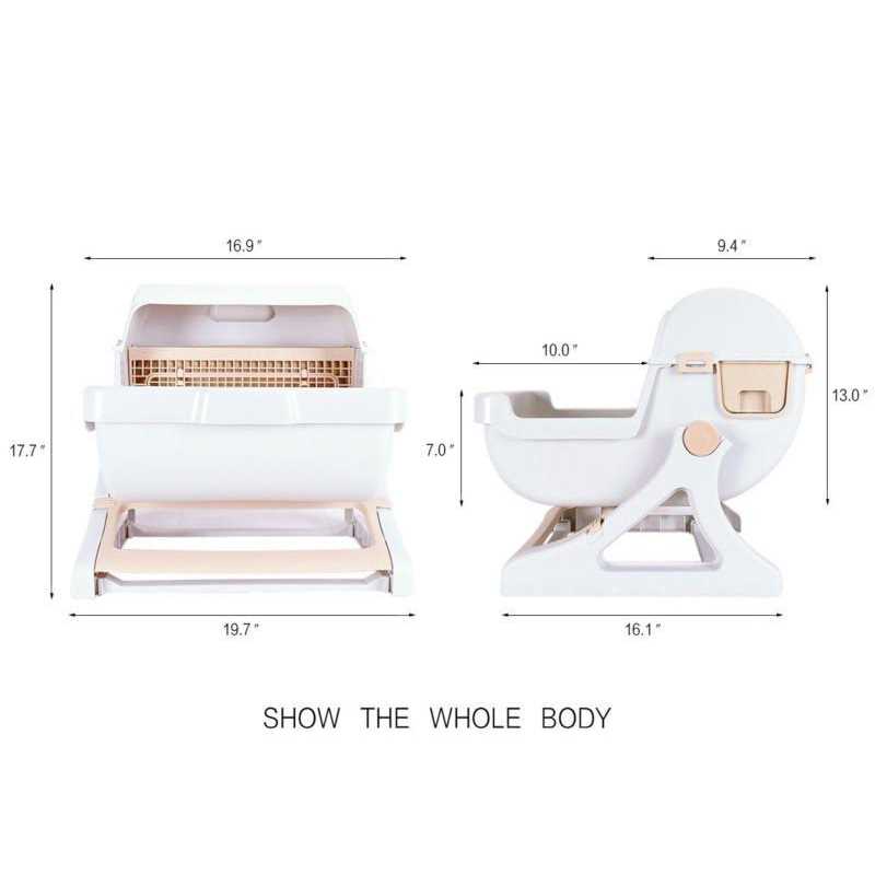 Semi-Automatic Cat Litter Box A812