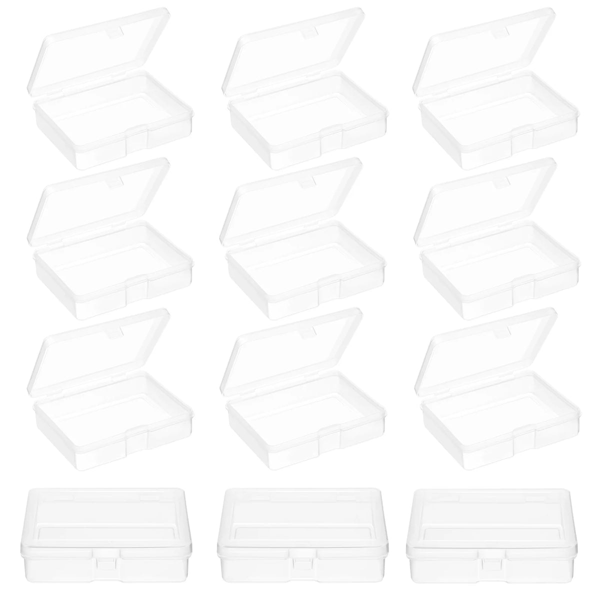 48 Pcs Clear Plastic Storage Boxes E1765