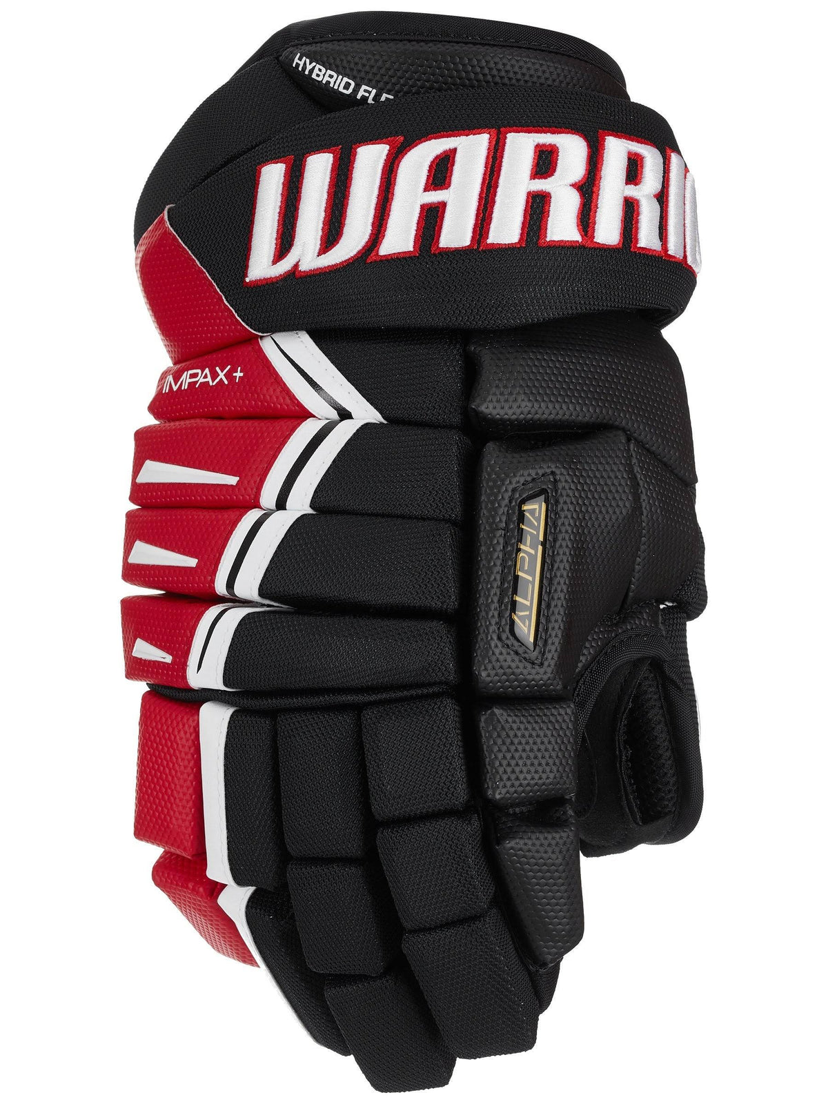 Black/Red/White Hockey Gloves J9826