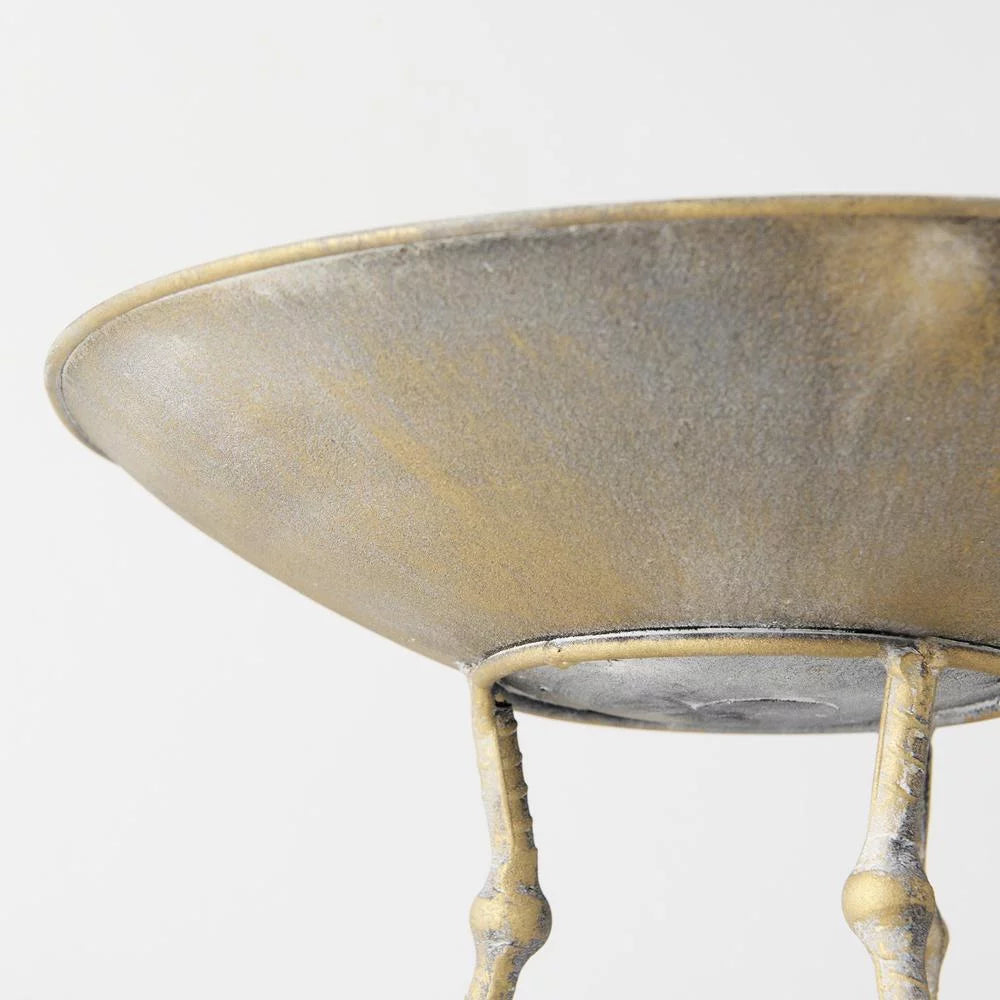 Antiqued Gold Webbed Feet Centerpiece Bowl R4494