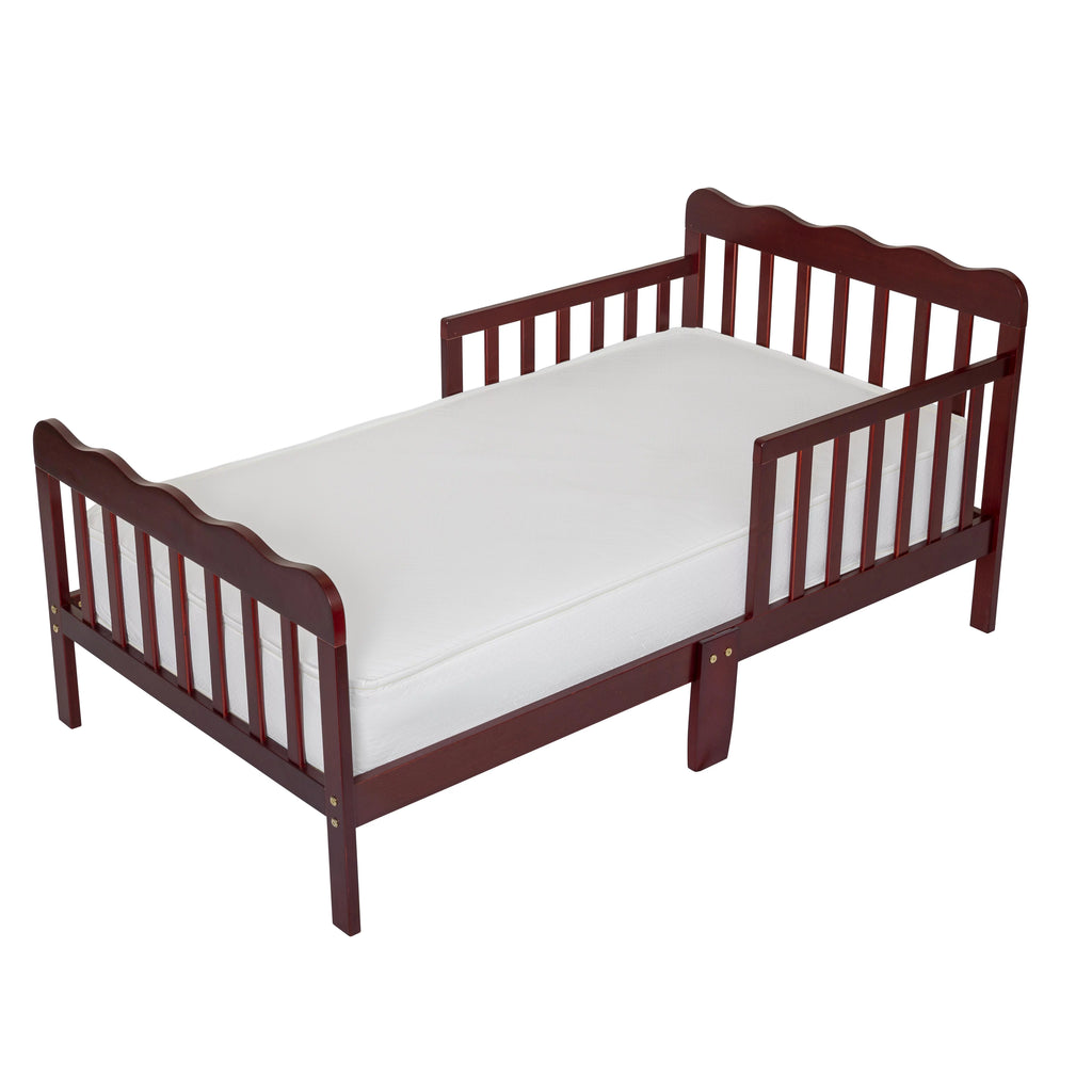 Cherry Wood Toddler Bed with Rails X15459