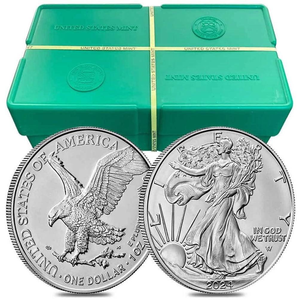 2024 1 oz Silver American Eagle $1 Coin BU P4944