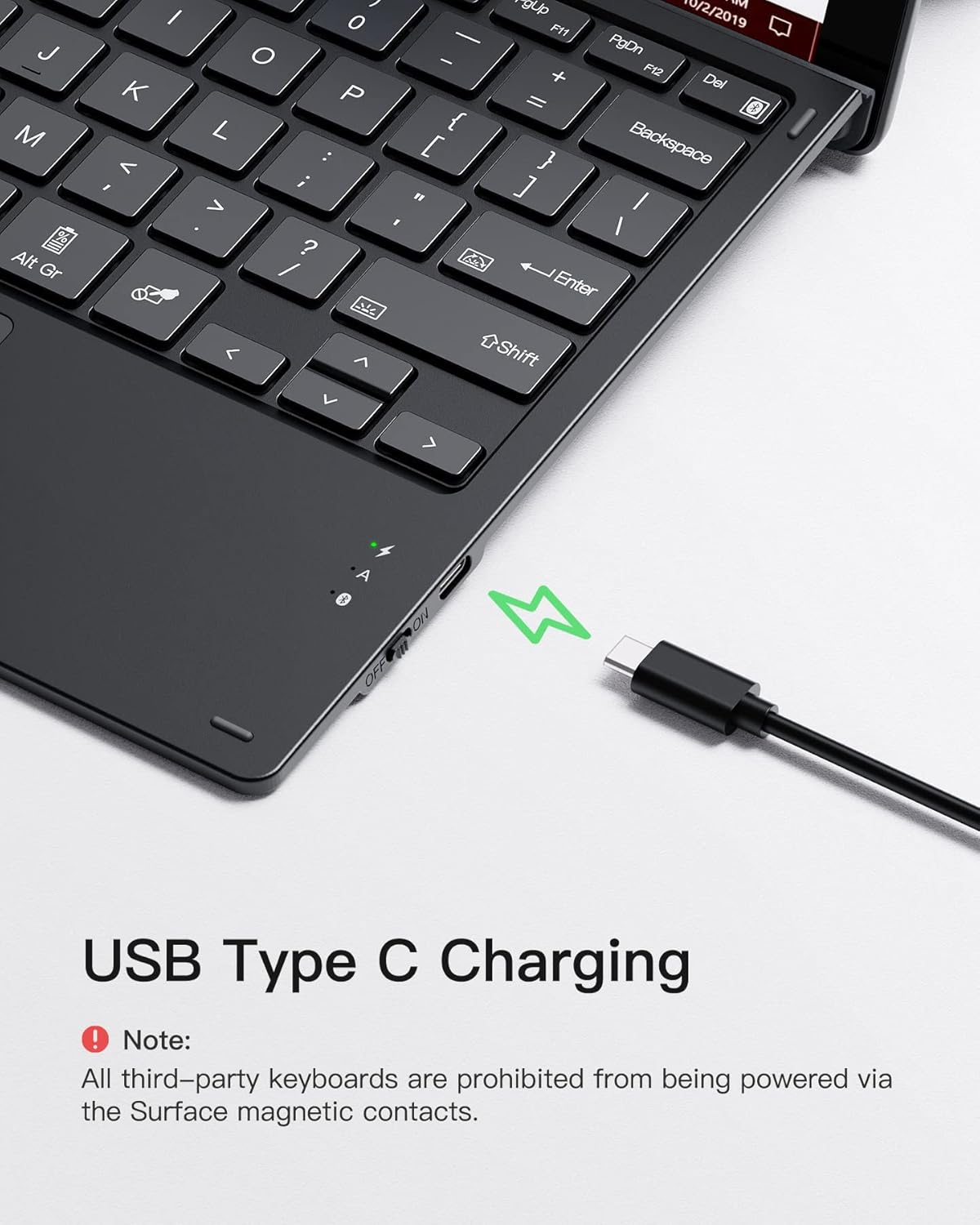 Bluetooth Keyboard Compatible with Surface Pro 7/7+/6/5/4 Pack of 2 P649998
