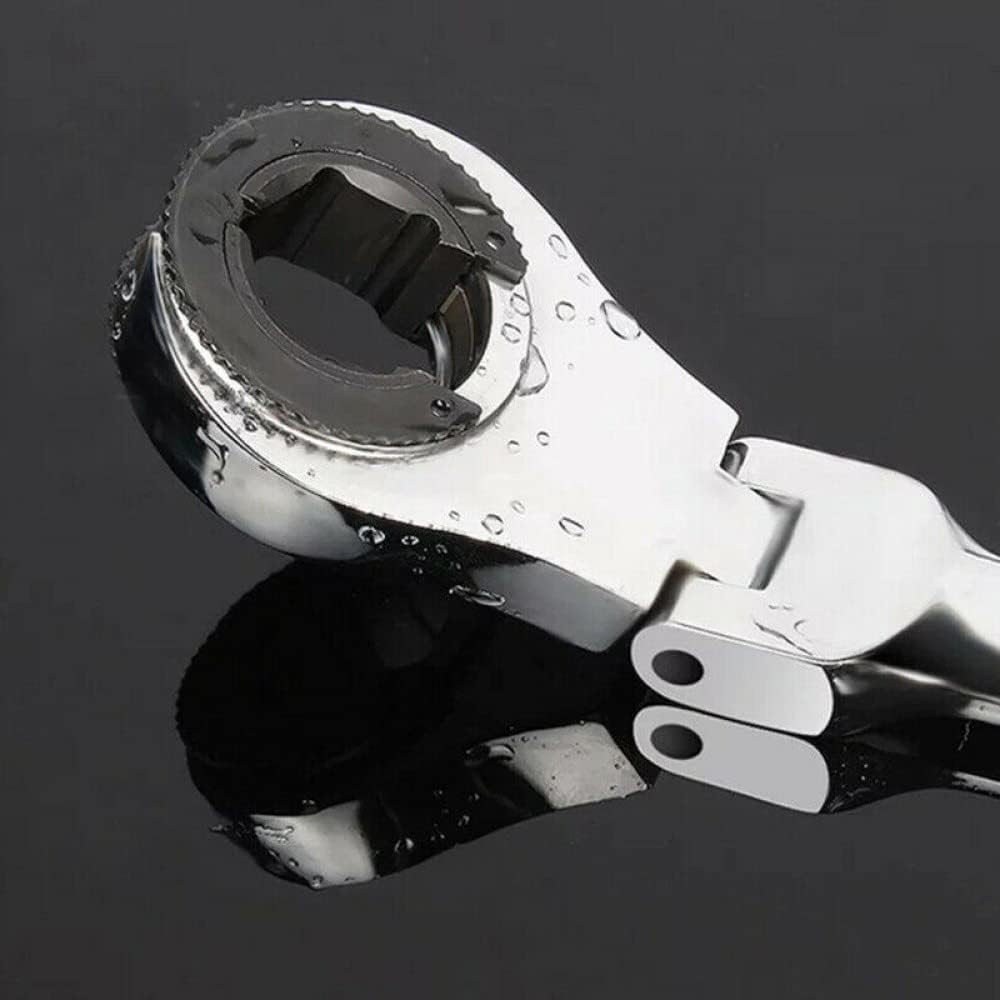 Flexible Head Ratchet Wrench 8-14mm Steel Pack of 2 G3502