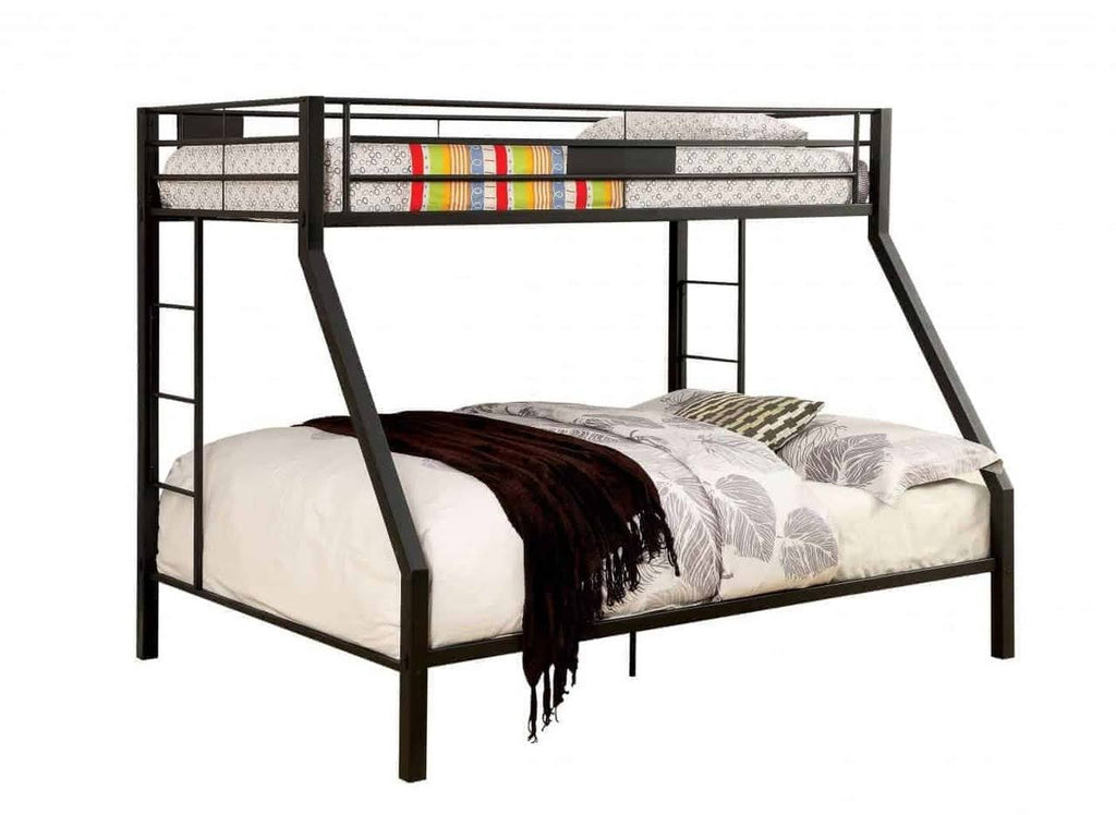 Twin Over Queen Bunk Bed J12411