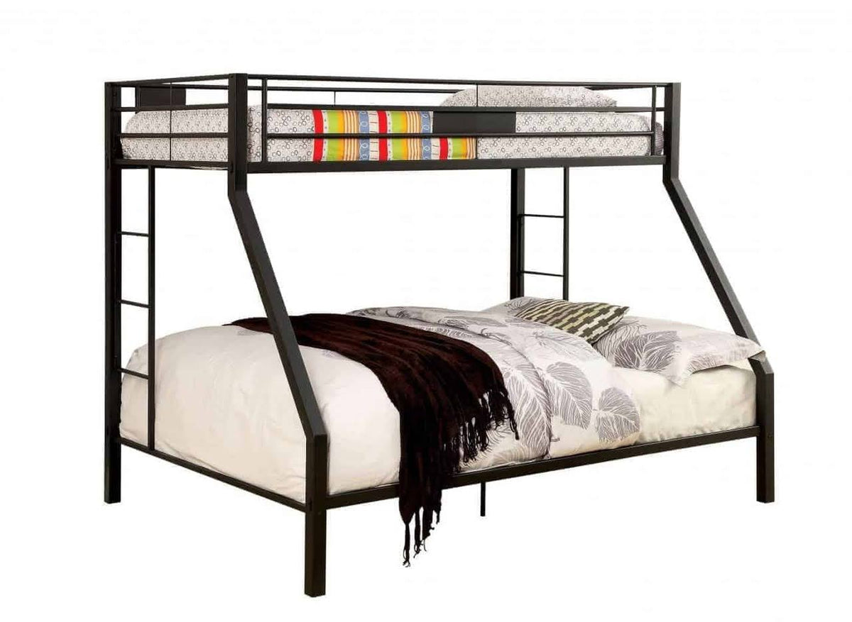 Twin Over Queen Bunk Bed J12411