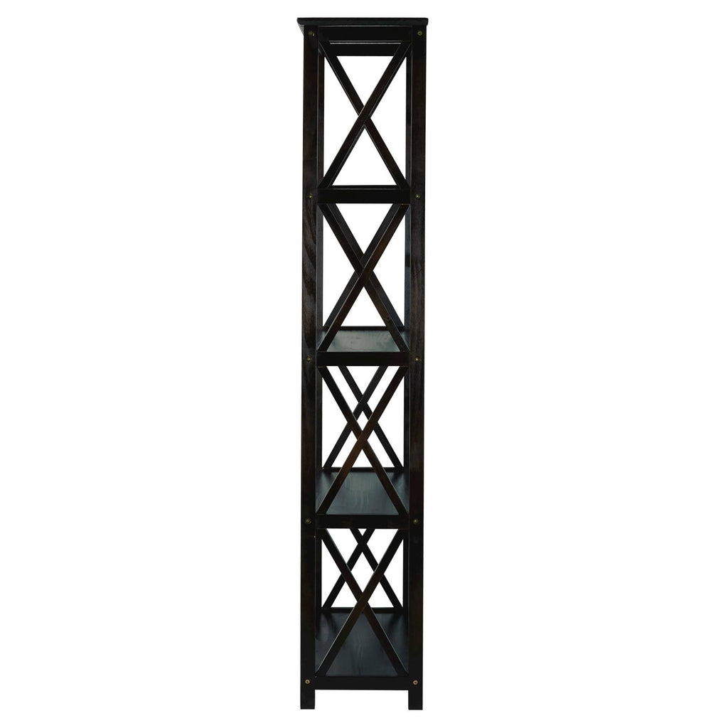 5-Tier Bookcase Espresso D23637