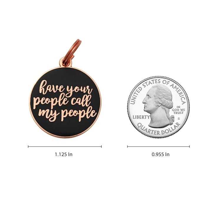 Rose Gold Pet ID Tag O645
