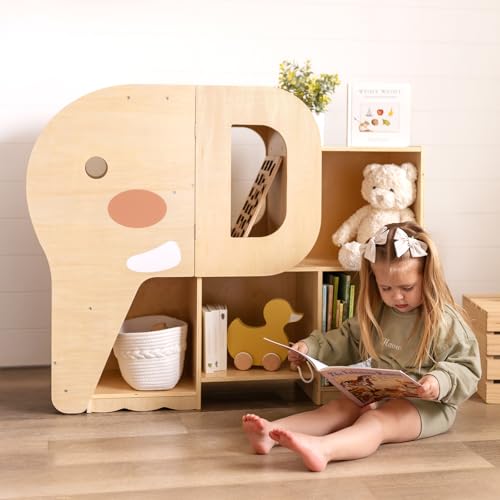 2-Tier Bookshelf and Toy Storage Organizer with Book Rack A692