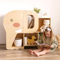 2-Tier Bookshelf and Toy Storage Organizer with Book Rack A692